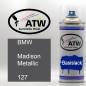 Preview: BMW, Madison Metallic, 127: 400ml Sprühdose, von ATW Autoteile West.